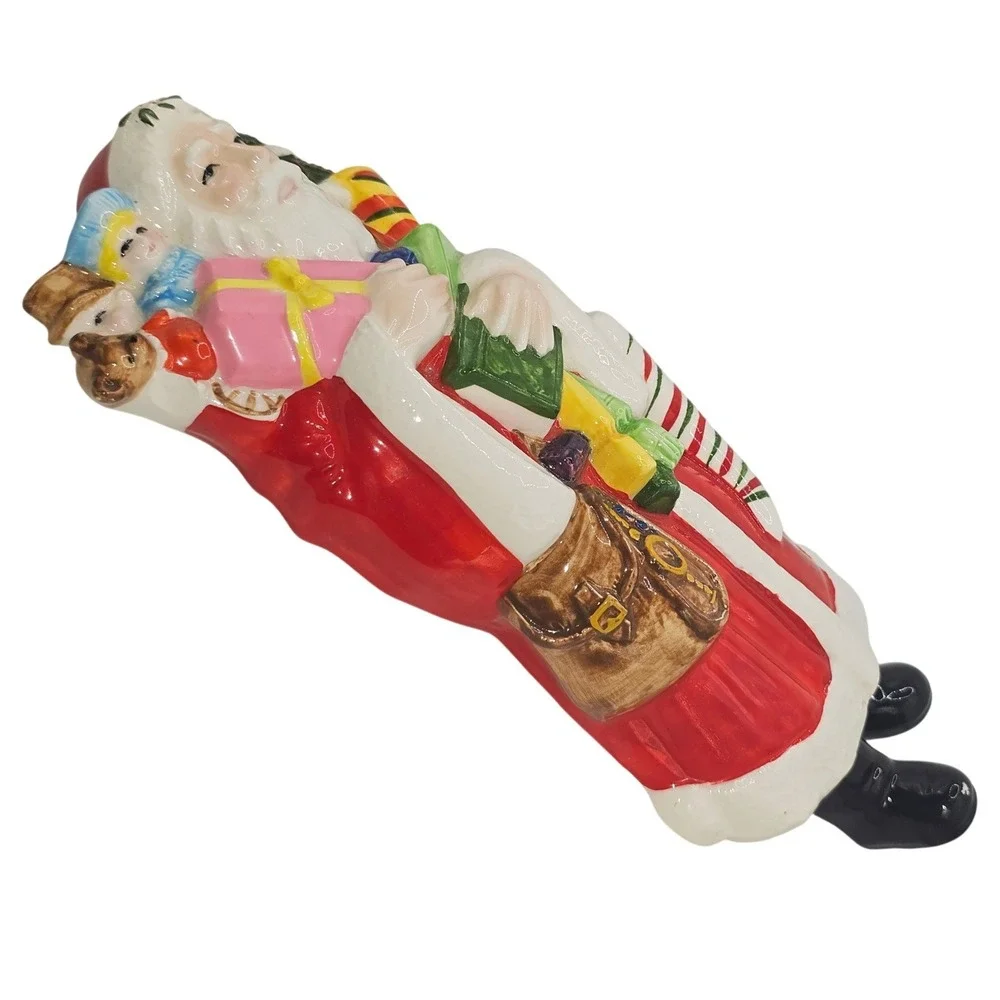 Vintage 1976 A Company Of Friends Ceramic Santa Hanging Wall Plaque
